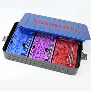 Bisons ชุดเครื่องมือชิ้นส่วนออร์โธปิดิกส์ขนาดเล็กมาตรฐาน ISO13485มาตรฐาน CE สำหรับการผ่าตัดแตกหัก - Product Image 1