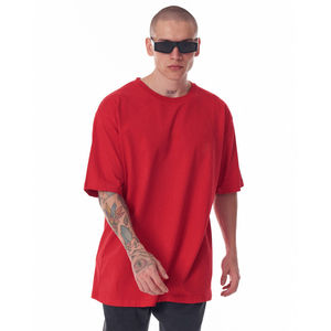 T-shirt Homme Luxe 100% Coton Jersey Épais Coupe Oversize Col Rond Motif Uni Respirant Séchage Rapide Personnalisable - Product Image 6