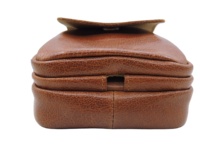 Sac bandoulière classique en cuir avec sangle réglable, poche intérieure, rangement, ceinture de taille, téléphone portable, cartes, portefeuille, pochette