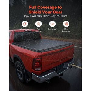 Copertura Morbida Avvolgibile per Cassone del Pickup Compatibile con Dodge Ram 1500 Classic 2019-2024 e Ram 2500 3500 2003-2025, Adatta per Cassoni da 6,4 Piedi (6'') - Product Image 4