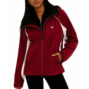 Veste coupe-vent imperméable à capuche rouge pour femme, style rétro, manteau d'extérieur léger personnalisé, vente en gros, vestes respirantes pour homme - Product Image 4