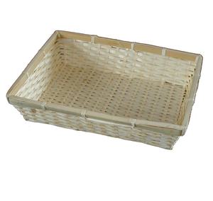 Panier de rangement rectangulaire en bambou Caractéristiques de pliage tissé bon marché et durables pour une utilisation en cuisine pour le stockage des aliments - Product Image 1