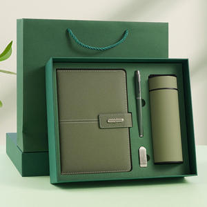 Luxury A5 Notebook Gift <b>Set</b> with Custom Logo Pen and Vacuum Cup Thread <b>Sewing</b> Binding Business Office Gift - Product Image 4