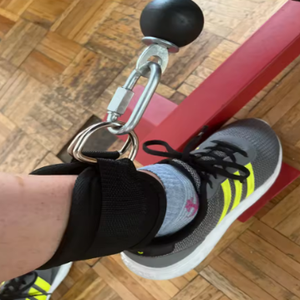 1 unidad de soporte ajustable con anillo en D para tobillo y muñeca, con correa acolchada, para entrenamientos de gimnasio, ejercicios de kickback en máquina de cable para piernas y glúteos - Product Image 6