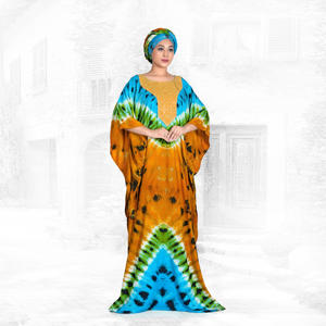 Caftán Farasha de Rayón con Panel de Pecho Adornado, Estilo Modesto para Eid, Silueta Amplia y Fluida, Largo hasta el Suelo, Efecto Dramático - Product Image 3