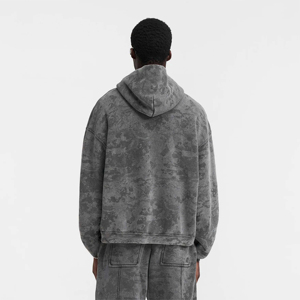 Acid Wash <b>Men</b> Hoodies Featuring Clean Streetwear Design With Vintage Wash For Subtle Stylish - Product Image 3