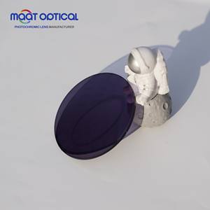 1.56 HMC <span class=keywords><strong>Photo</strong></span> Fast Gris foncé Bifocal Round Top Lentilles photochromiques Produit de fabrication - Product Image 3