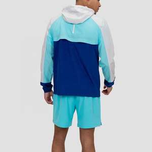 Veste coupe-vent à capuche en coton de haute qualité, couleur personnalisée, pour homme, légère, résistante à l'eau, veste de sport d'hiver - Product Image 2