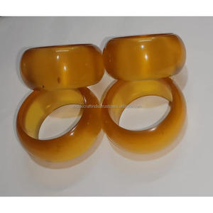 ชุดแหวนผ้าเช็ดปากทำจากเรซิ่นทำมือของผู้ถือของตกแต่งหรูหรา4ชิ้นสำหรับการตกแต่งโต๊ะที่ทันสมัยการตั้งค่างานแต่งงานและงานเลี้ยงอาหารค่ำ - Product Image 2