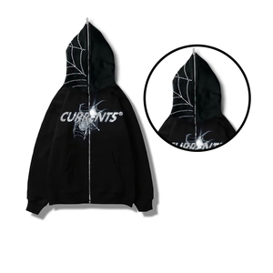 Long Sleeve Custom Printed <b>Zip</b> <b>up</b> Hoodie Sweatshirt Full Face <b>Zip</b> <b>up</b> Black plain Hoodie Fast Production - Product Image 2