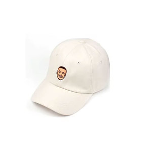 Gorra de Béisbol Unisex de 6 Paneles, Bordado de Personajes en Blanco, Gorra Casual para Adultos, Uso en las Cuatro Estaciones - Product Image 1