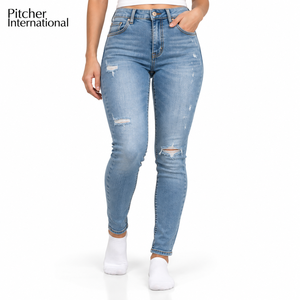 Jeans pour femmes en gros, jeans pour femmes sur mesure, jeans taille haute, jeans à jambes larges, fournisseur de marques privées, vente en gros aux États-Unis - Product Image 4