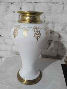Vase de table en fer de luxe au design côtier moderne pour la décoration intérieure et événementielle, mariages et Pâques - Product Image 2