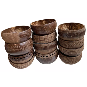 Tazones de Cáscara de Coco Tallados a Mano de Vietnam a Precio Competitivo, Ecológicos, Pulidos, para Camping, con Logotipo Personalizado, Venta al Por Mayor - Product Image 6