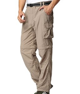 Men's 2 in 1 Convertible <b>Cargo</b> Pants <b>Zip</b> <b>Off</b> <b>Trousers</b> Multi Pocket Outdoor Hiking Workwear OEM - Product Image 3