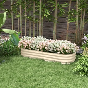 กระถางต้นไม้ทรงรี PP รุ่นใหม่ สำหรับปลูกต้นไม้สีเขียวกลางแจ้ง - Product Image 1