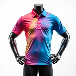 Polo pour homme 100 % polyester, séchage rapide, respirant, décontracté, sportif, avec personnalisation OEM ODM - Product Image 1