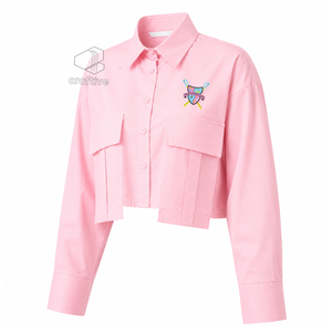 Chemise de travail formelle pour femmes Gamma Phi Delta, chemisier professionnel à boutons pour les réunions d'affaires et le port au bureau - Product Image 2