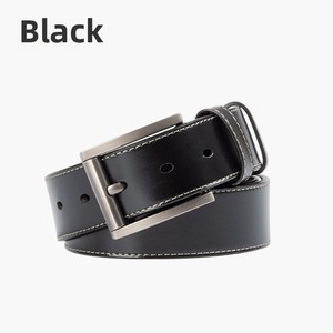 Cinturón de Negocios Versátil para Hombre de 3.8cm, Cuero Vacuno, Hebilla Cuadrada de Aleación, Patrón Floral, Estilo Vintage, Venta Directa de Fábrica - Product Image 5