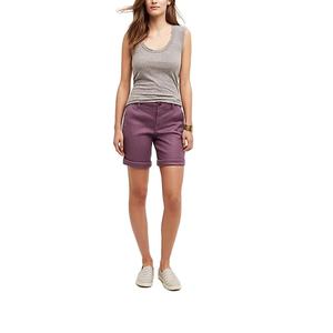 Pantalones cortos chinos de lona de verano de talla grande para mujer Diseño personalizado Elegante Skinny Fit Flat Front de BD Fashion Export-Oriented - Product Image 2