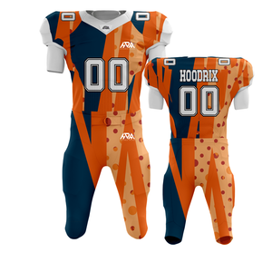 Uniforme de Fútbol Americano Sublimado Personalizado OEM con Logotipo de Silicona, Uniforme de Fútbol Americano Juvenil Transpirable de Secado Rápido - Product Image 2