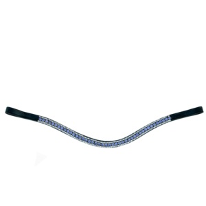 Mayorista de Bandas para la Frente de Caballos, Equipo Ecuestre, Banda para la Frente Acolchada de Cuero con Decoración Frontal de Cuero Patentado - Product Image 3