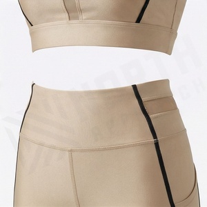 Custom Wholesale Plus Size Tummy Control Yoga <b>Leggings</b> Fitness Gym Set Performance <b>Slimming</b> Activewear For Womens Gear - Product Image 5