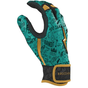 ถุงมือตีเบสบอล King JUCO Bruce Bolt Teal สำหรับฝึกซ้อม ทำจากโพลีเอสเตอร์ แบบสวมได้ทั้งสองมือ ปิดด้วยแถบตีนตุ๊กแก เหมาะสำหรับผู้ใหญ่ทุกเพศ - Product Image 3