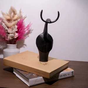 H 30.48 x W 15.24 x D 12.70 cm Sculpture Handmade Contemporary Art Figurative Irregular Shape Tabletop <b>Decor</b> Living Room Display - Product Image 2