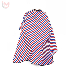 Cape de Coiffure Noire Anti-Adhérente en Tissu pour Salon de Coiffure, Réutilisable, Design Personnalisable - Product Image 6