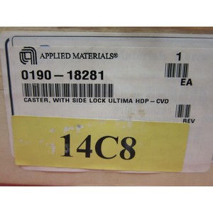 ล้อเลื่อน AMAT 0190-18281 พร้อมตัวล็อคด้านข้าง Ultima - อุปกรณ์และอะไหล่เซมิคอนดักเตอร์ระดับโลกที่เชื่อถือได้ - Product Image 1