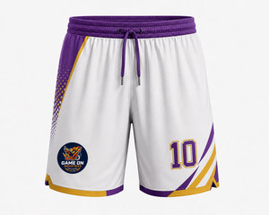 New Wholesale Custom Football Wear Soccer <b>Shorts</b> Sports Basic Unisex Uniform Elastic Waist Mid-length Mesh Custom Logo Color - Product Image 1