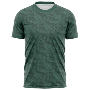 Camiseta de Camuflaje Sublimada para Hombre, Manga Corta, Cuello Redondo, Tejido de Poliéster Transpirable, Corte Casual - Product Image 3