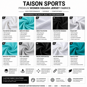 Maillot de squash unisexe haut de gamme 140 GSM respirant à séchage rapide en maille polyester, gris sarcelle marine, design à panneaux angulaires, personnalisable - Product Image 2