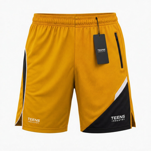 Premium Solid Athletic Sports <b>Shorts</b> Comfortable Lightweight Quick Dry Breathable with Elastic Waist for Gym Running and Workout - Product Image 1