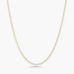 Colliers tennis scintillants en diamant 4 ou 7 carats, ronds, cultivés en laboratoire, classiques, à superposer, 16 pouces, fermoir boîte sécurisé, bijoux de luxe en or massif 14 carats - Product Image 3