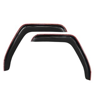 Déflecteurs de pluie noirs pour Freightliner Cascadia 2008-2017, paire gauche/conducteur et droite/passager - Product Image 2