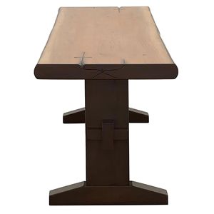 Miele naturale e Smokey nero dal vivo panca elegante sala da pranzo mobili - Product Image 4