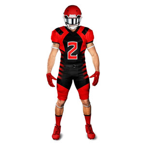 Uniformes de Fútbol Americano Personalizados de Primera Calidad, 100% Poliéster, Transpirables, de Secado Rápido, Antibacterianos, Cortos, para Todas las Temporadas, para Hombre - Product Image 2
