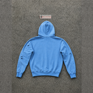 CASUAL <b>MENS</b> BLUE ANGEL GRAPHIC ZIP HOODIE Oversized Fleece Casual Style Autumn Wear LOSS FIT FASHIONABLE DESIGN DROPSHOULDER WIT - Product Image 6