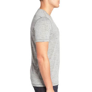 เสื้อยืดผู้ชายสั่งตัดพิเศษ ผ้าฝ้าย 100% คุณภาพสูง ทรงหลวม คอโอ แขนสั้น ปักลาย ป้องกันขนร่วง ใส่สบาย - Product Image 1