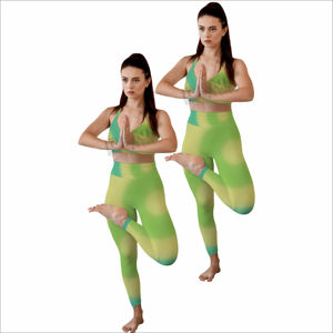 Conjunto de Yoga para Mujer, Elegante Conjunto Deportivo de Dos Piezas con Tecnología de Absorción de Humedad, Traje Atlético Ligero - Product Image 4