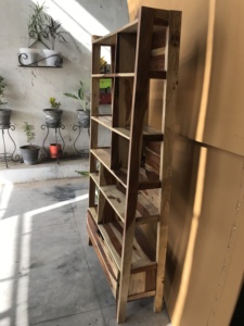 <b>Solid</b> <b>Wood</b> <b>Bookcase</b> Rustic Grain Wooden Bookshelf Floor Standing Storage Rack for Living Room School Office - Product Image 6