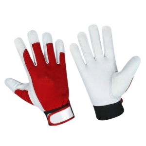 High Quality Heavy-Duty Industrial Goat Grain Leather Work <b>Gloves</b> Breathable Reflective Safety Hand Protection for <b>Drivers</b> - Product Image 1