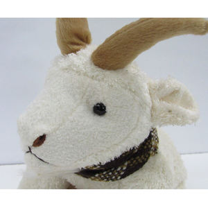 Lindo Cabrito de Peluche Blanco con Cuernos Marrones y Bufanda, Juguete de Peluche Suave de 31cm-50cm para Niños Unisex - Product Image 2