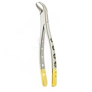 Pinzas de Extracción Dental Premium – Pinzas de Cuerno de Vaca Doradas, Pinzas de Acero Inoxidable para Molares Inferiores, Patrón Americano para Extracción de Dientes - Product Image 1