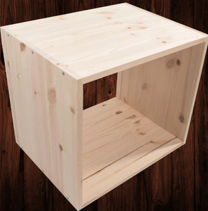 ชั้นวางของไม้แบบโมดูลาร์ (สามารถวางซ้อนกันได้ / ไม่ต้องใช้เครื่องมือ) - Product Image 1