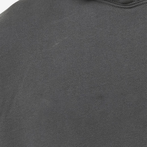 Sweat à capuche pour homme 100% Coton, sans cordon, coupe oversize et carrée, grammage lourd, ourlet brut, hiver, broderie personnalisée, coupe courte - Product Image 6