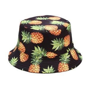 Acheter en gros bas prix unisexe logo personnalisé ananas seau chapeaux partout imprimer réversible seau chapeaux 2025 - Product Image 5