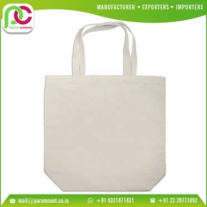 Sacs fourre-tout en toile de coton biologique écologique personnalisé sac d'épicerie réutilisable avec sérigraphie - Product Image 6